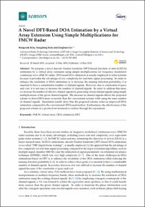 A Novel DFT-Based DOA Estimation by a Virtual Array Extension Using Simple Multiplications for FMCW Radar