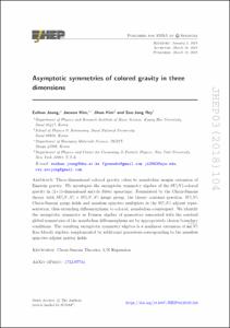 Asymptotic symmetries of colored gravity in three dimensions