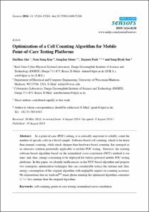 Optimization of a Cell Counting Algorithm for Mobile Point-of-Care Testing Platforms