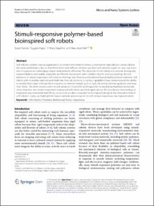 Stimuli-responsive polymer-based bioinspired soft robots
