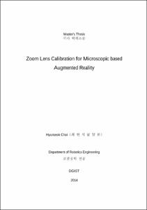 Zoom Lens Calibration for Microscopic based Augmented Reality