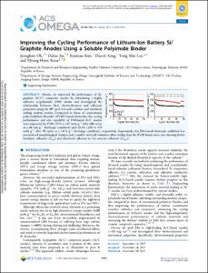 Improving the Cycling Performance of Lithium-Ion Battery Si/Graphite Anodes Using a Soluble Polyimide Binder