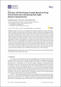 Dynamic All-Red Signal Control Based on Deep Neural Network Considering Red Light Runner Characteristics