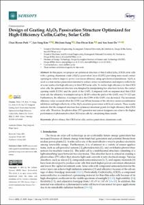 Design of grating Al2O3 passivation structure optimized for high-efficiency Cu(In,Ga)Se2 solar cells