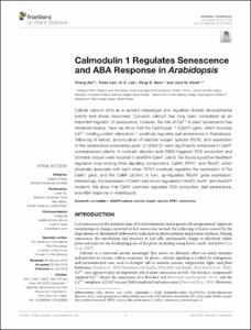 Calmodulin 1 Regulates Senescence and ABA Response in Arabidopsis