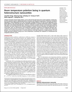 2019_eaau9338.full Room temperature polariton lasing in quantum heterostructure nanocavities.pdf.jpg
