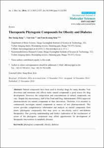 Therapeutic Phytogenic Compounds for Obesity and Diabetes