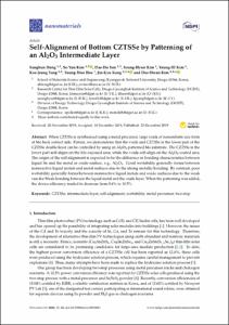 Self-alignment of bottom CZTSSe by patterning of an Al2O3 intermediate layer