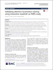 Validating attentive locomotion training using interactive treadmill: an fNIRS study