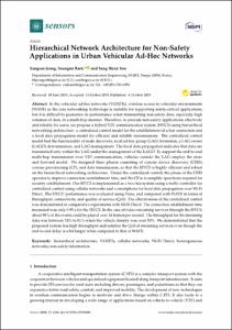 Hierarchical Network Architecture for Non-Safety Applications in Urban Vehicular Ad-Hoc Networks