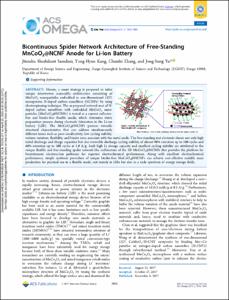 Bicontinuous Spider Network Architecture of Free-Standing MnCoOX@NCNF Anode for Li-Ion Battery