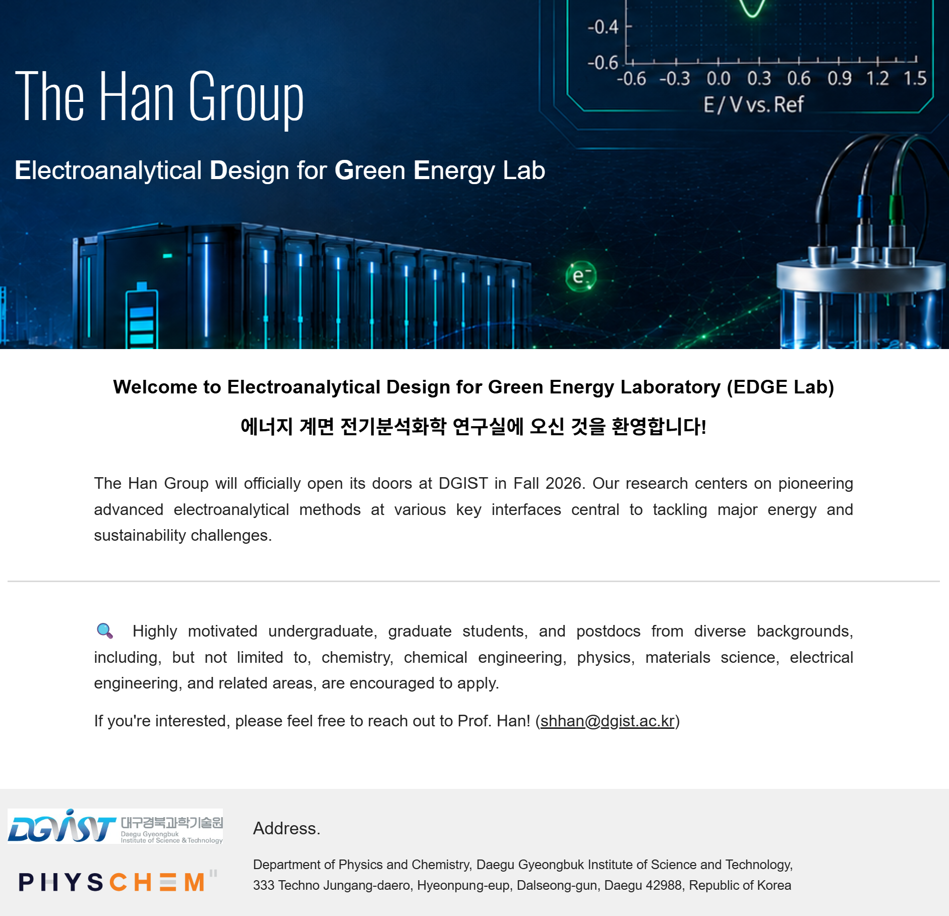 Electroanalytical Design for Green Energy Laboratory cover image