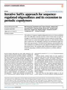 Iterative SuFEx approach for sequence-regulated oligosulfates and its extension to periodic copolymers