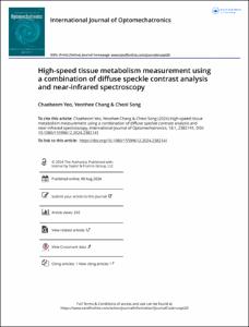 High-speed tissue metabolism measurement using a combination of diffuse speckle contrast analysis and near-infrared spectroscopy