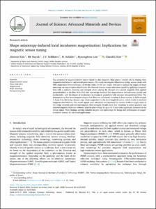 Shape anisotropy-induced local incoherent magnetization: Implications for magnetic sensor tuning