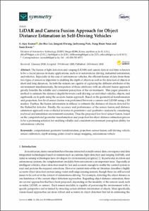 LiDAR and Camera Fusion Approach for Object Distance Estimation in Self-Driving Vehicles