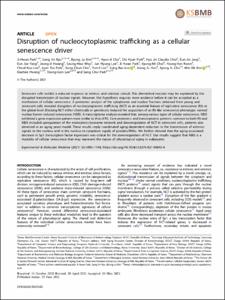 Disruption of nucleocytoplasmic trafficking as a cellular senescence driver