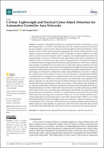 CANon: Lightweight and Practical Cyber-Attack Detection for Automotive Controller Area Networks