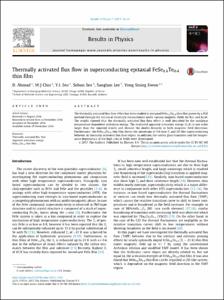 Thermally activated flux flow in superconducting epitaxial FeSe0.6Te0.4 thin film