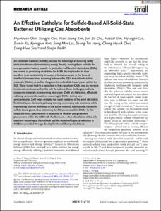 An Effective Catholyte for Sulfide-Based All-Solid-State Batteries Utilizing Gas Absorbents