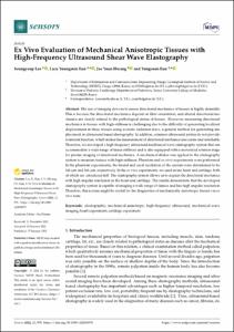 Ex Vivo Evaluation of Mechanical Anisotropic Tissues with High-Frequency Ultrasound Shear Wave Elastography