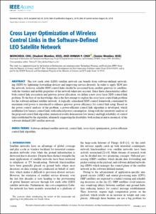 Cross Layer Optimization of Wireless Control Links in the Software-Defined LEO Satellite Network