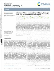 Enhanced P-type conductivity in Sb2Se3 through alkali and alkaline earth metal doping