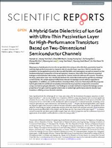 A Hybrid Gate Dielectrics of Ion Gel with Ultra-Thin Passivation Layer for High-Performance Transistors Based on Two-Dimensional Semiconductor Channels