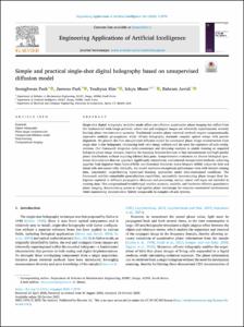 Simple and practical single-shot digital holography based on unsupervised diffusion model