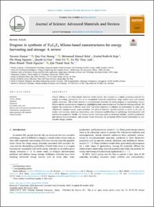 Progress in synthesis of Ti3C2Tx MXene-based nanostructures for energy harvesting and storage: A review