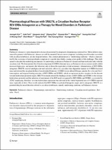 Pharmacological Rescue with SR8278, a Circadian Nuclear Receptor REV-ERB alpha Antagonist as a Therapy for Mood Disorders in Parkinson's Disease