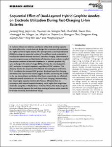 Sequential Effect of Dual-Layered Hybrid Graphite Anodes on Electrode Utilization During Fast-Charging Li-Ion Batteries