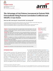 The Advantage of Gait Pattern Assessment in Patients With Osteoarthritis Using Pearson Correlation Coefficient and SMAPE: A Case Series