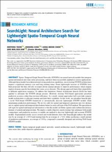 SearchLight: Neural Architecture Search for Lightweight Spatio-Temporal Graph Neural Networks