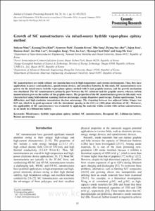 Growth of SiC nanostructures via mixed-source hydride vapor-phase epitaxy method