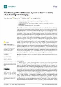 Rapid foreign object detection system on seaweed using vnir hyperspectral imaging