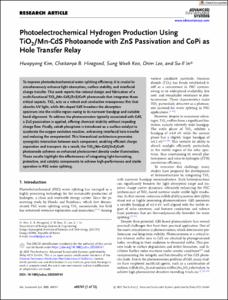 Photoelectrochemical Hydrogen Production Using TiO2/Mn-CdS Photoanode with ZnS Passivation and CoPi as Hole Transfer Relay