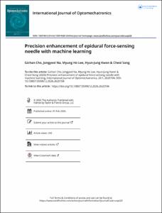 Precision enhancement of epidural force-sensing needle with machine learning