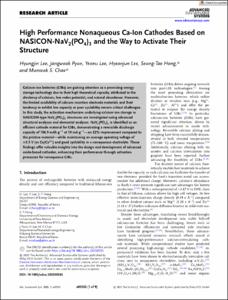 High Performance Nonaqueous Ca-Ion Cathodes Based on NASICON-NaV2(PO4)3 and the Way to Activate Their Structure