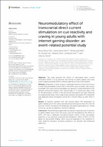 Neuromodulatory effect of transcranial direct current stimulation on cue reactivity and craving in young adults with internet gaming disorder: an event-related potential study