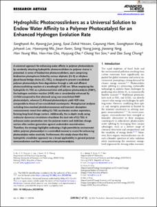 Hydrophilic Photocrosslinkers as a Universal Solution to Endow Water Affinity to a Polymer Photocatalyst for an Enhanced Hydrogen Evolution Rate