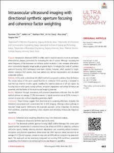 Intravascular ultrasound imaging with directional synthetic aperture focusing and coherence factor weighting