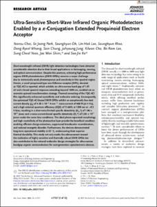 Ultra-Sensitive Short-Wave Infrared Organic Photodetectors Enabled by a π-Conjugation Extended Proquinoid Electron Acceptor
