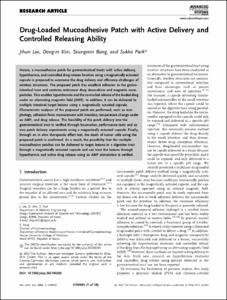 Drug-Loaded Mucoadhesive Patch with Active Delivery and Controlled Releasing Ability