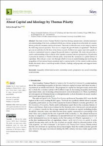 About Capital and Ideology by Thomas Piketty