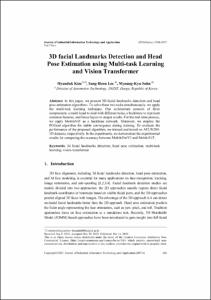 3D facial Landmarks Detection and Head Pose Estimation using Multi_task Learning and Vision Transfor.pdf.jpg