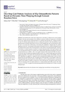 One-Step Gait Pattern Analysis of Hip Osteoarthritis Patients Based on Dynamic Time Warping through Ground Reaction Force