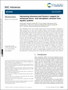Harnessing limonene and Fenton's reagent for enhanced micro- and nanoplastic removal from aquatic systems