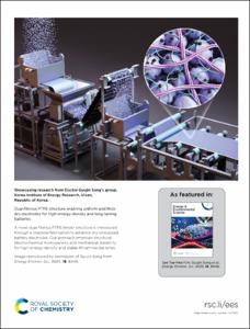 Dual-fibrous PTFE structure enabling uniform and thick dry electrodes for high-energy-density and long-lasting batteries
