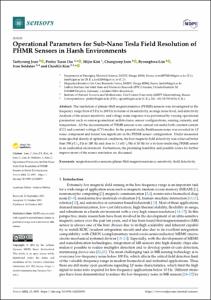 Operational parameters for sub-nano tesla field resolution of phmr sensors in harsh environments